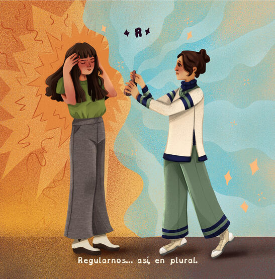 R. Regularnos, así en plural.