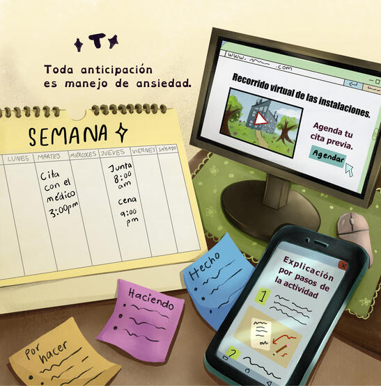 T. Toda anticipación es manejo de ansiedad.